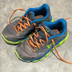 Under Armour Kids Sneakers - Gray, Blue, Orange, Green